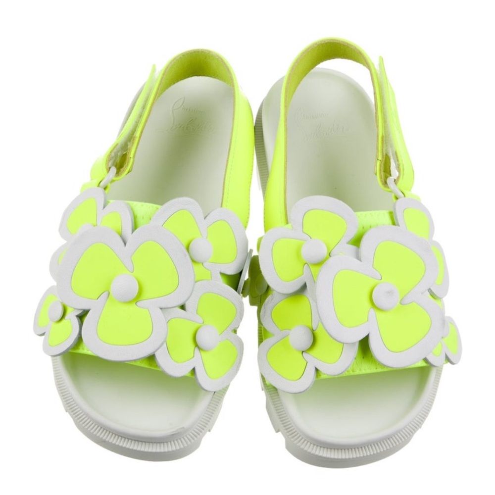 Christian Louboutin Floral Leather Sandals